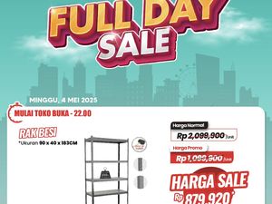 Belanja Murah Meriah Cuma di Transmart Full Day Sale, Rak Besi Bisa Semurah Ini