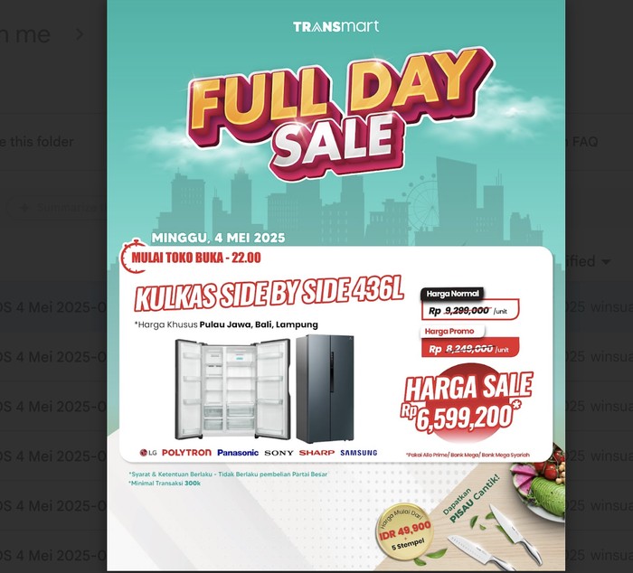 Transmart Full Day Sale