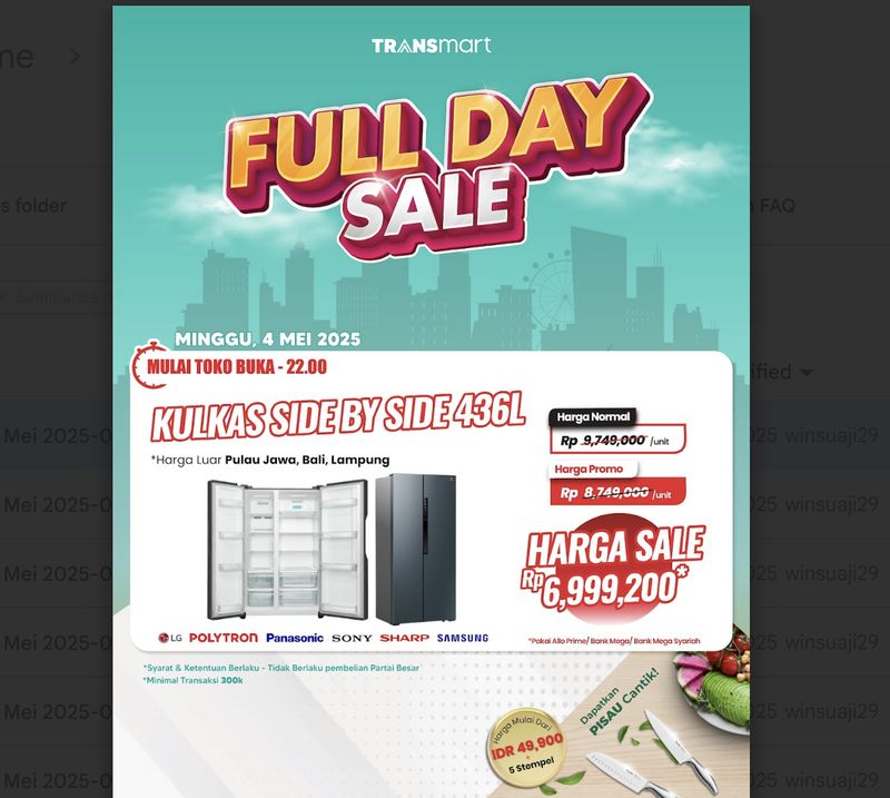 Transmart Full Day Sale