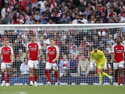 Arsenal berada di lima besar usai kehilangan 21 poin meski sempat unggul dalam laga. The Gunners menelan 9 hasil imbang dan sekali kalah. (Foto: Peter Cziborra/Action Images via Reuters)