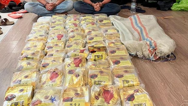 Bareskrim Polri menggagalkan upaya penyelundupan sabu 50 kg di wilayah Balikpapan, Kalimantan Timur. (dok.Istimewa)
