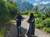 Serunya Menjelajahi Sembalun dengan Skuter Murah Rp 60 Ribu