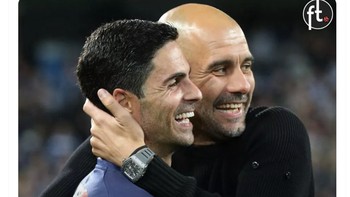Jika Arsenal tersalip City, Mikel Arteta patut dipertanyakan. Foto: X.com