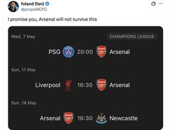 Meme Kocak Arsenal Terancam Longsor dan Disalip City