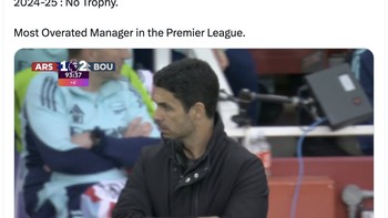 Apakah Arsenal akan terus tanpa trofi? Foto: X.com