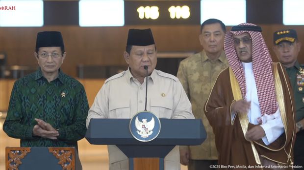 Peresmian Terminal Khusus Haji dan Umrah 2F Bandara Internasional Soekarno-Hatta, 4 Mei 2025. (Tangkapan layar youtube Setpres RI)