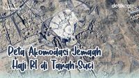 Peta Akomodasi Jemaah Haji Indonesia di Tanah Suci
