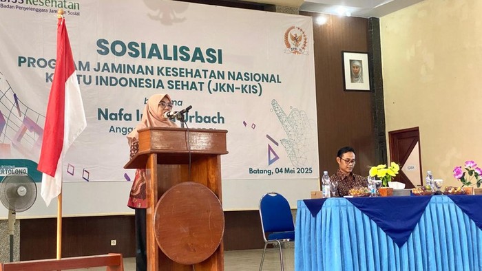 Sosialisasi JKN dan KIS Kabupaten Batang yang diselenggarakan oleh BPJS Kesehatan Batang dan Komisi IX DPR RI di Gedung Multiguna KBIHU Aisyiyah Batang, Kabupaten Batang, Minggu (4/5/2025)
