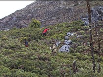 Tim SAR Temukan Jejak Sepatu-Puntung Rokok Pendaki Hilang di Gunung Binaiya