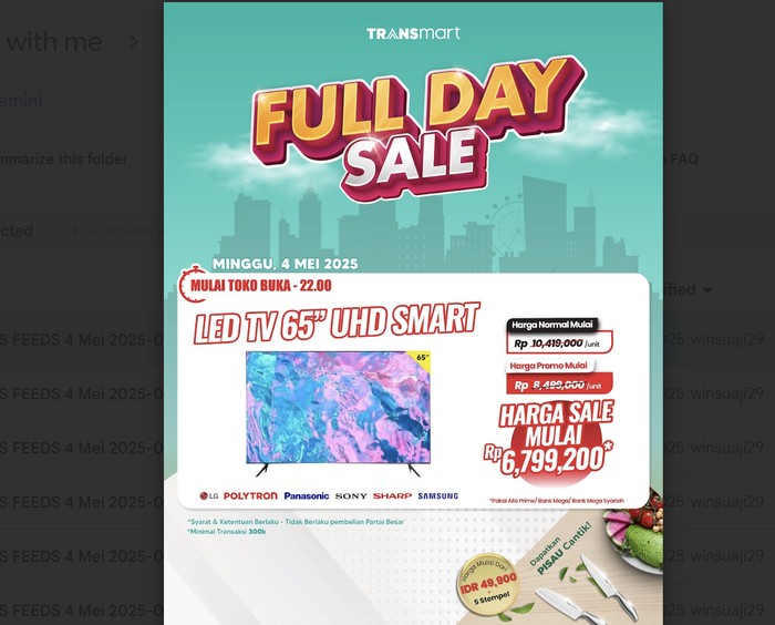 Transmart Full Day Sale