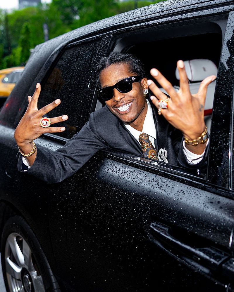 NEW YORK, NEW YORK - MAY 04: ASAP Rocky is seen in Chelsea on May 04, 2025 in New York City. (Photo by The Hapa Blonde/GC Images)