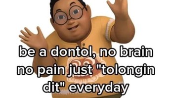 Dit, tolongin Dit, kata-kata andalan Dennis. Foto: Instagram/oorchid.shitposter.id