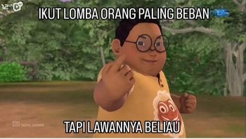Auto kalah sama Dennis. Foto: Instagram/memecomic.id
