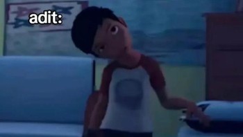 Capek banget jadi Adit. Foto: Instagram/oorchid.shitposter.id