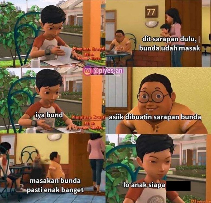 Karakter Dennis di series Adit & Sopo Jarwo bikin orang kesal karena sering minta tolong. Kumpulan meme ini gambarkan kekesalan netter dengan Dennis, aowkaowk.