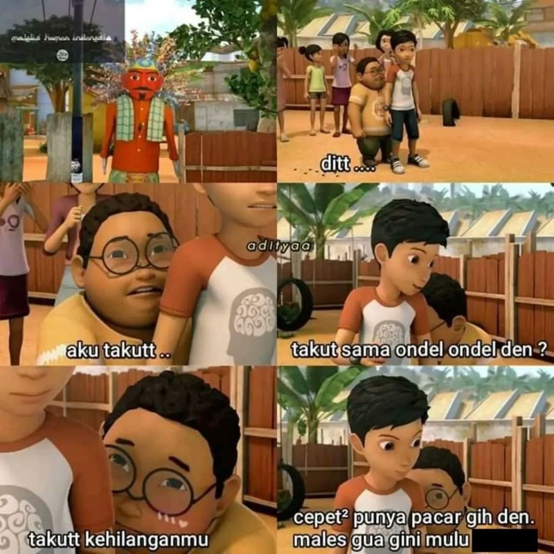 Karakter Dennis di series Adit & Sopo Jarwo bikin orang kesal karena sering minta tolong. Kumpulan meme ini gambarkan kekesalan netter dengan Dennis, aowkaowk.