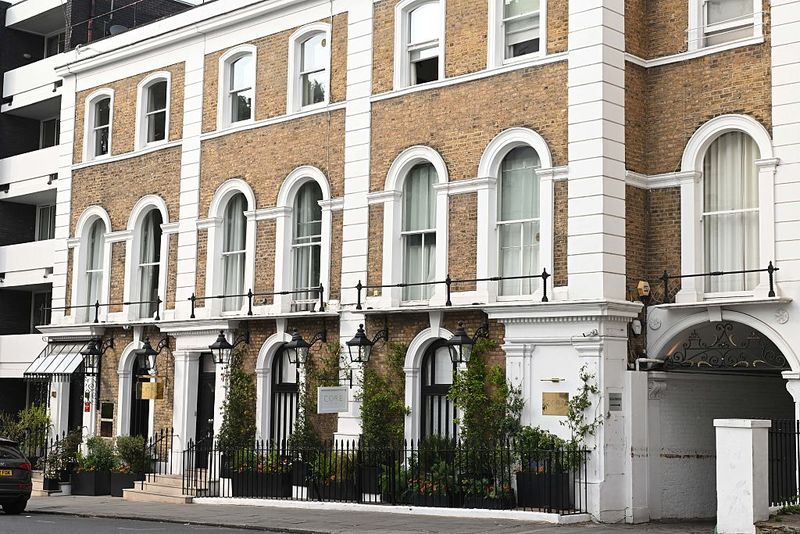 LONDON, UNITED KINGDOM - MAY 2: Core restaurant where David Beckhams 50th birthday party is being held on May 2, 2025 in London, United Kingdom. (Photo by MEGA/GC Images)