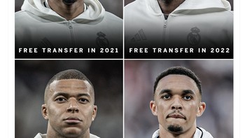 Selain TAA, para pemain bintang ini didapat Madrid secara cuma-cuma. Foto: X.com