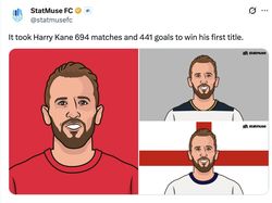 Meme Harry Kane Akhirnya Pecah Telur Angkat Trofi