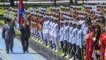 Momen Prabowo Terima Kunjungan Presiden Senat Kamboja di Istana