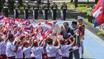Momen Prabowo Terima Kunjungan Presiden Senat Kamboja di Istana