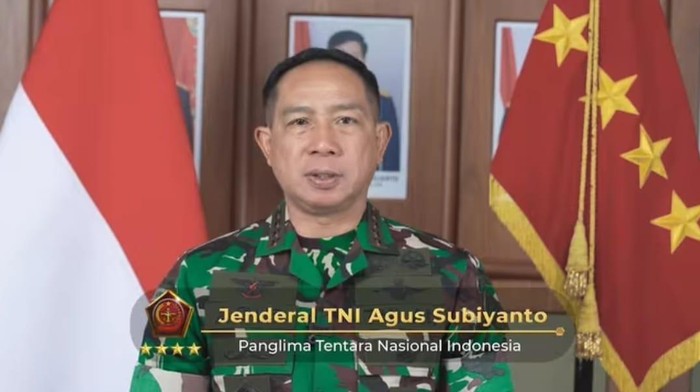 Panglima TNI Jenderal Agus Subiyanto (tangkapan layar)