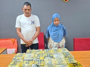 Pasutri Transporter Narkoba Ditangkap di Cilegon, 28 Kg Sabu Disita