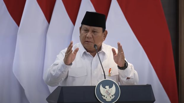 Presiden Prabowo Subianto saat Sidang Kabinet Paripurna, Senin (5/5/2025). (YouTube/Sekretariat Presiden)