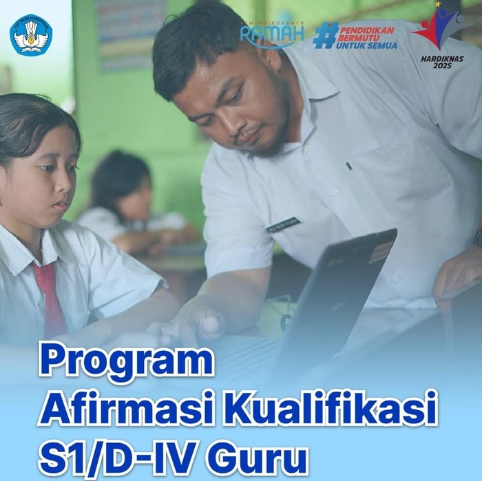 Syarat Daftar Bantuan Pendidikan Lanjut Kuliah D4/S1 untuk Guru Skema RPL.