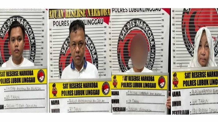 Tampang pengedar narkoba di Lubuklinggau yang ditangkap