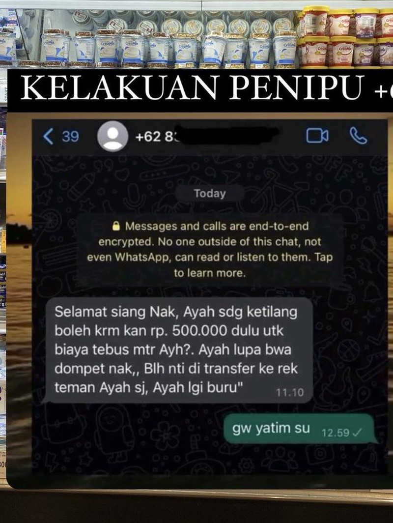 Chat Penipu Gagal Nipu, Isinya Kocak-kocak Banget Dah