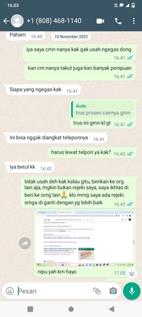 Chat Penipu Gagal Nipu, Isinya Kocak-kocak Banget Dah