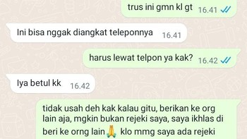 Sungguh baik hatimu, mau memberikan rezeki ke yang membutuhkan. Foto: X/Aeraaa_kkim  