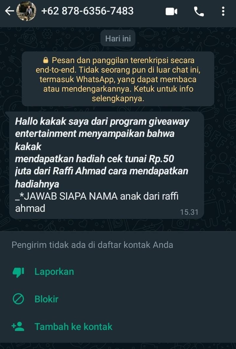 Chat Penipu Gagal Nipu, Isinya Kocak-kocak Banget Dah