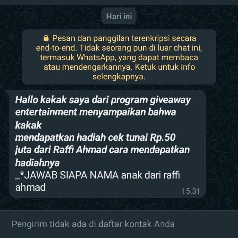 Chat Penipu Gagal Nipu, Isinya Kocak-kocak Banget Dah