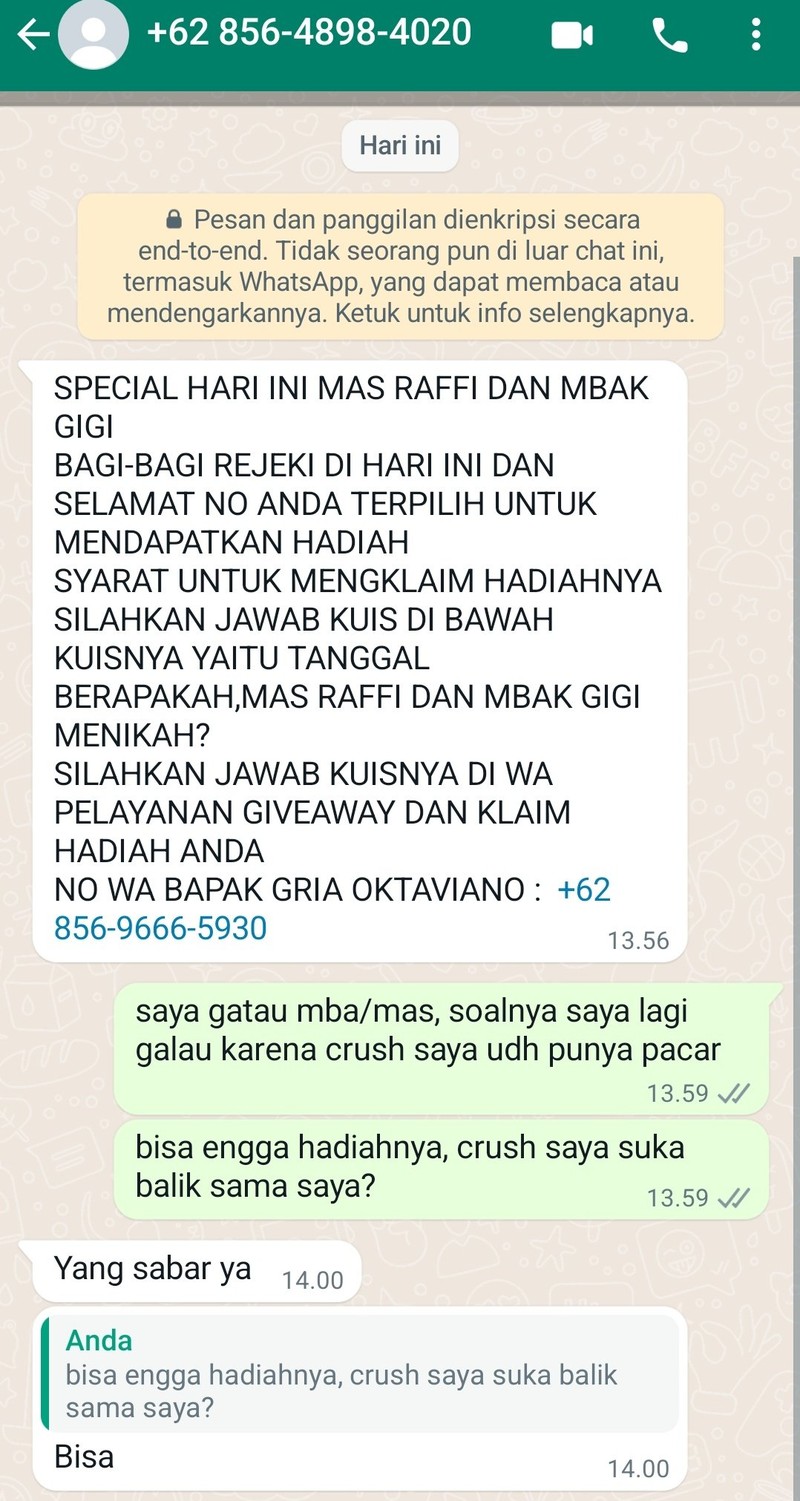 Chat Penipu Gagal Nipu, Isinya Kocak-kocak Banget Dah