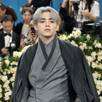S.Coups SEVENTEEN menyita atensi publik dengan penampilannya di red carpet Met Gala 2025. Dia memancarkan pesonanya dalam balutan kostum yang menyerupai hanbok (baju tradisional Korea). Foto: Getty Images