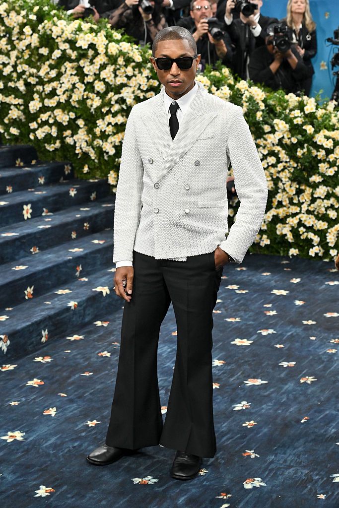 Pharrell Williams at The 2025 Met Gala Celebrating 