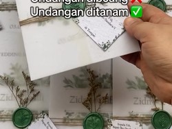 Viral Undangan Pernikahan Ramah Lingkungan, Bisa Tumbuh Jadi Sayur dan Bunga