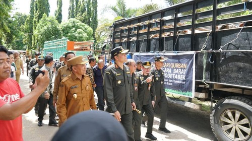 Kepala Balai Karantina RI Sahat Manaor Panggabean cek pengiriman hewan ternak di Pulau Sumbawa dan Pelabuhan Gili Mas,. Lombok Barat, Selasa (6/5/2025).