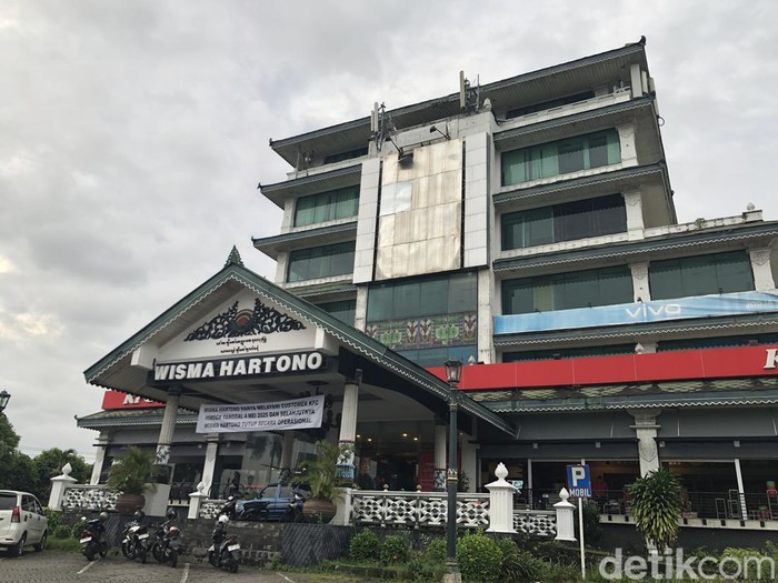 Kondisi Wisma Hartono Jogja usai dikosongkan, Selasa (6/5/2025).