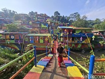 Begini Wajah Terkini Kampung Pelangi di Bandung, Penuh Warna-warni