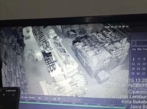 Video: Heboh Maling Beraksi Tanpa Busana Bobol Minimarket di Sukabumi