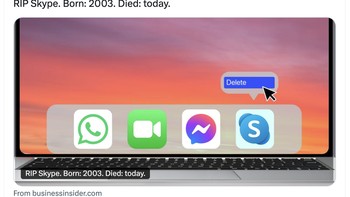Aplikasi yang lebih baru dan modern memang telah menggantikan peran Skype. Foto: X.com