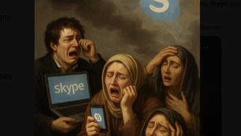 Skype memang perlahan-lahan sudah ditinggalkan sebelum kematiannya. Foto: X.com