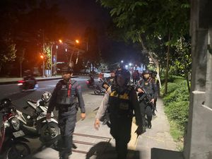 Cegah Gangguan Kamtibmas, Polda Bali Gelar Patroli Skala Besar Malam Hari