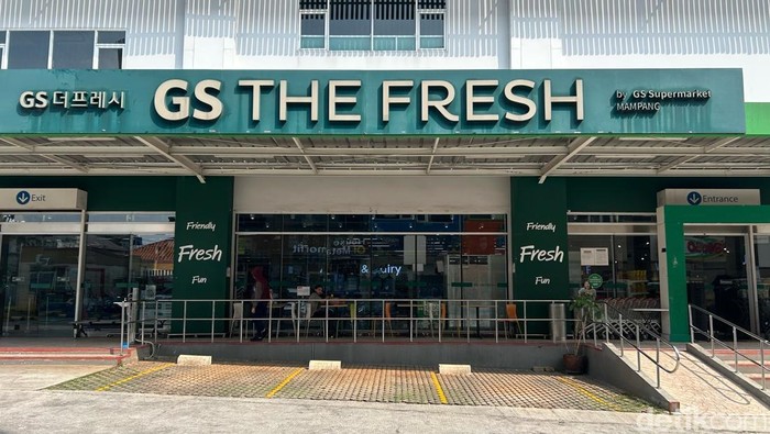 Suasana supermarket GS The Fresh di kawasan Jakarta Selatan, Selasa (6/5/2025).