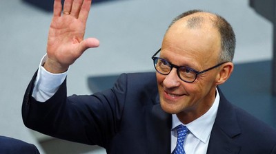 Senyum Friedrich Merz Usai Terpilih Jadi Kanselir Jerman