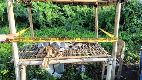 TKP penemuan bayi di Desa Penglumbaran, Kecamatan Susut, Bangli, Selasa (6/5/2025). (IST)