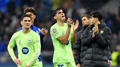 Banjir Air Mata Pemain Barcelona di Kandang Inter Milan